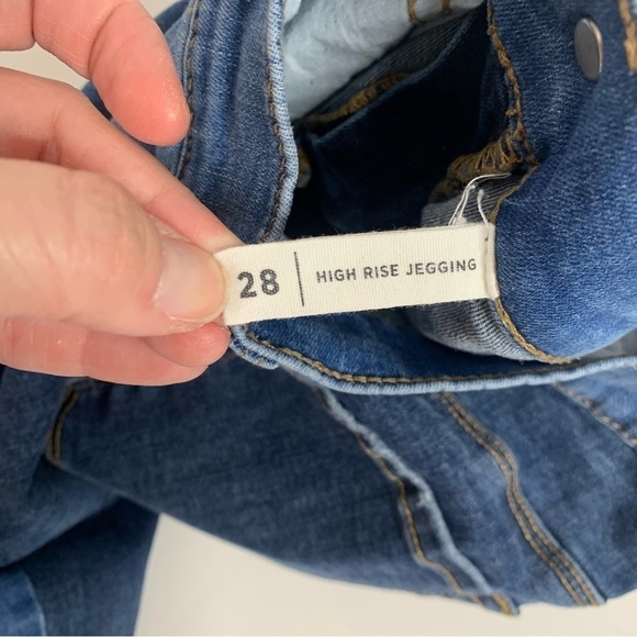 PacSun Two Toned High Rise Raw Hem Skinny Jeggings - Picture 11 of 15